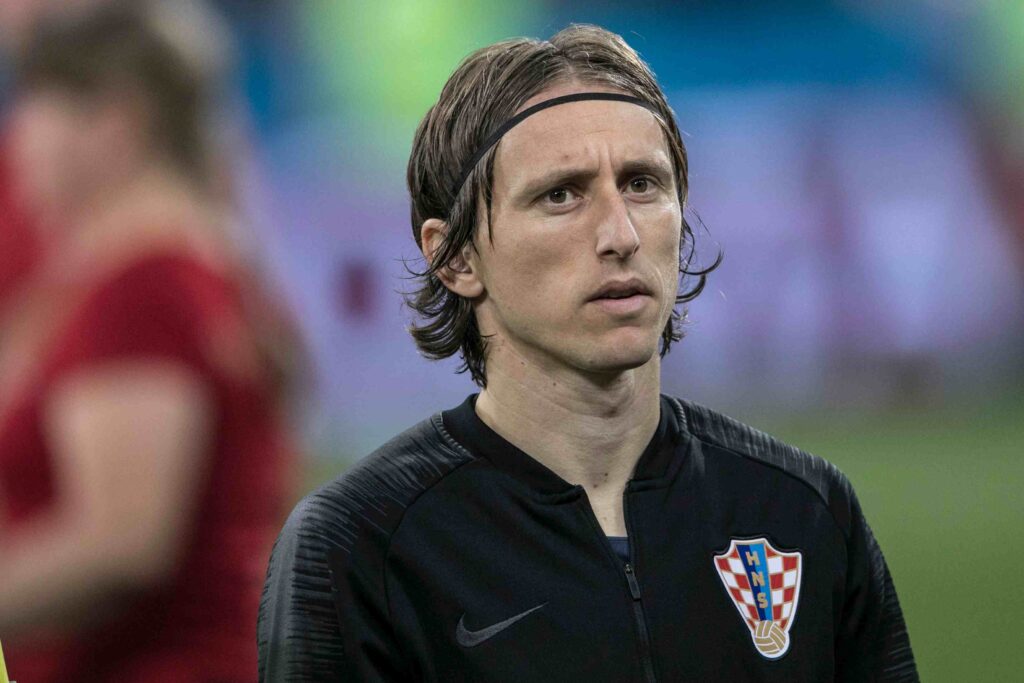 Ο Λούκα Μόντριτς με τη φανέλα της Κροατίας