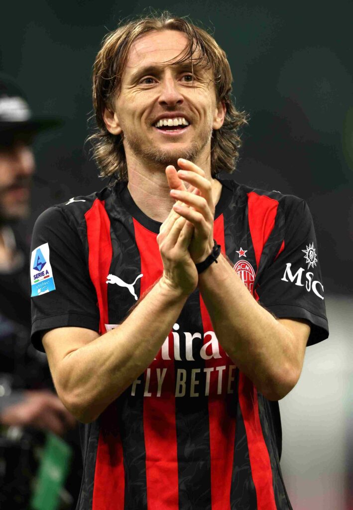 O Λούκα Μόντριτς με τη φανέλα της Μίλαν