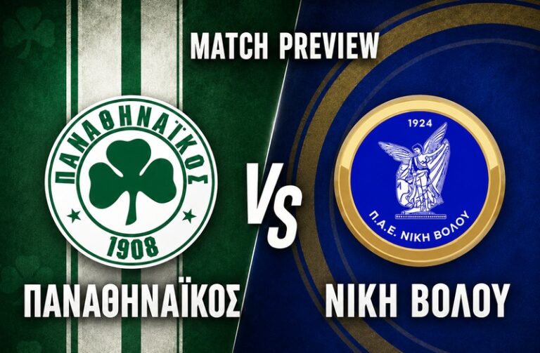 Παναθηναϊκός - Νίκη Βόλου match preview